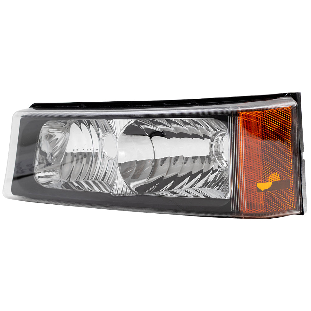 Brock Replacement Driver Park Signal Front Marker Light Compatible with 2003-2006 Silverado Avalanche Pickup Truck 15199556