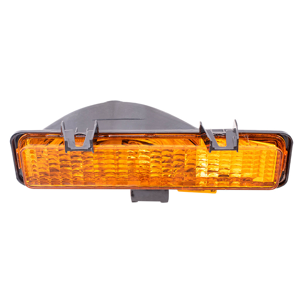 Brock Replacement Passenger Park Signal Front Marker Light Compatible with 1982-1993 S10 S15 Pickup Truck