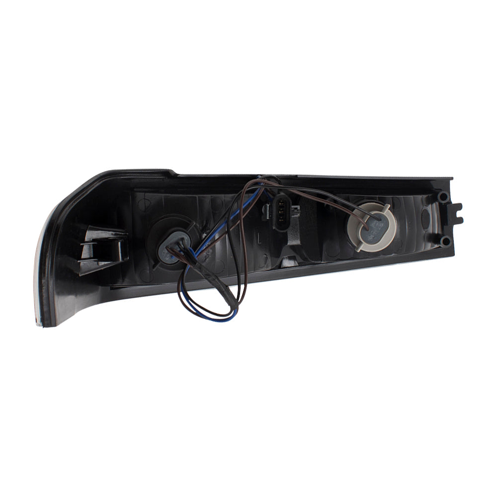 Brock Replacement Driver Park Signal Front Marker Light Black Bezel Compatible with 2004-2012 Colorado Canyon Pickup Truck