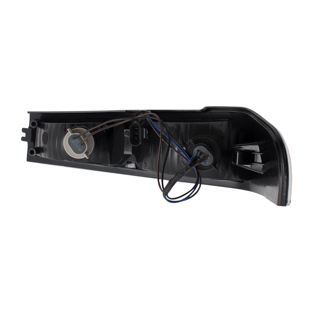 Brock Replacement Passenger Park Signal Front Marker Light Black Bezel Compatible with 2004-2012 Colorado Canyon Pickup Truck
