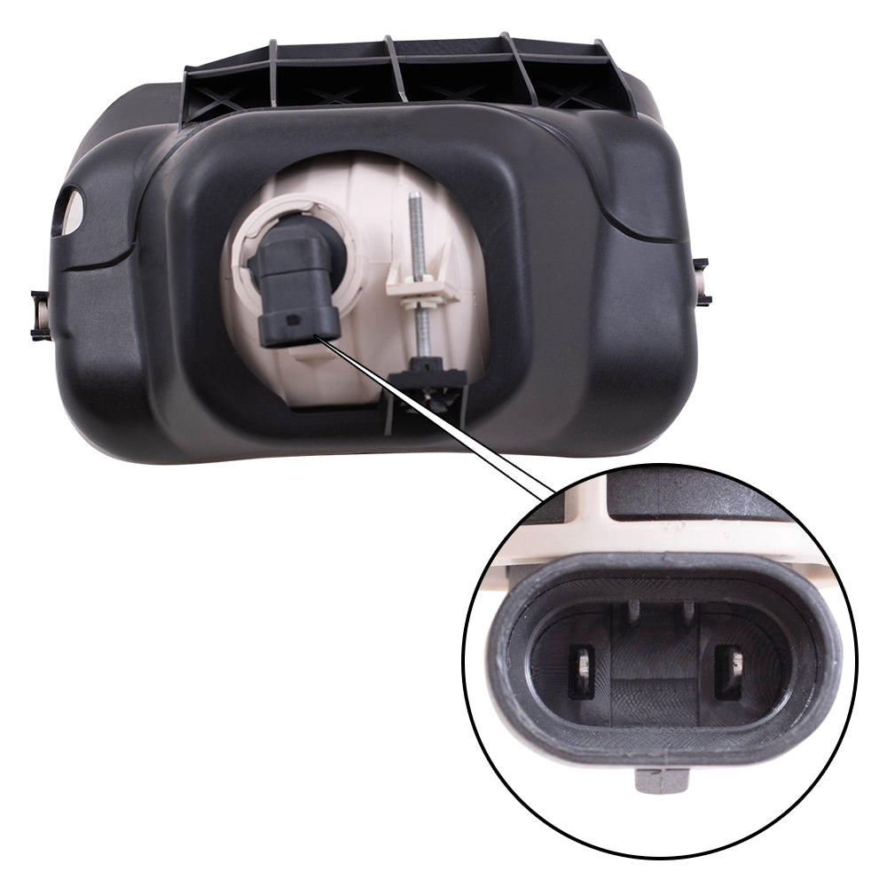Brock Replacement Driver Fog Light Compatible with 2003-2004 Silverado Avalanche Pickup Truck 15190982