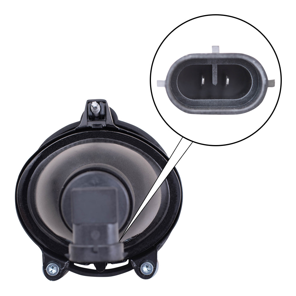 Brock Replacement Driver and Passenger Set Fog Lights Compatible with Impala Equinox Enclave Traverse Malibu Acadia 10335108