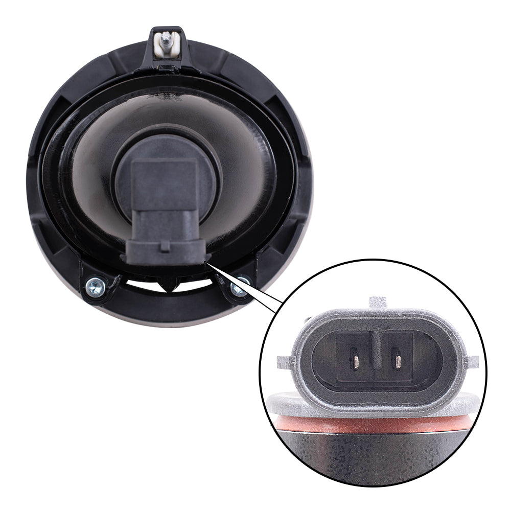 Brock Replacement Driver and Passenger Set Fog Lights Compatible with Cobalt Colorado Xtreme Grand Prix LaCrosse Rainier G6 G5 15162675