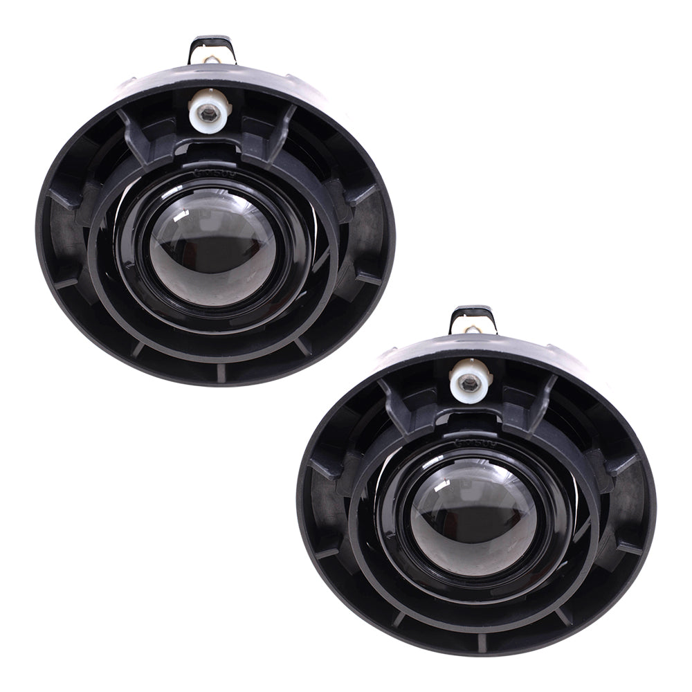 Brock Replacement Driver and Passenger Set Fog Lights Compatible with Cobalt Colorado Xtreme Grand Prix LaCrosse Rainier G6 G5 15162675