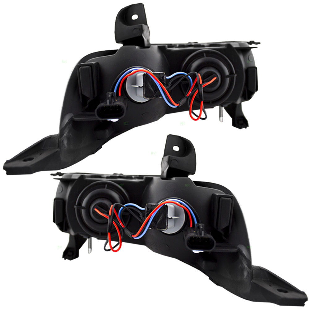 Brock Replacement Driver and Passenger Set Fog Lights Compatible with 2006-2011 DTS 25797625 25797624