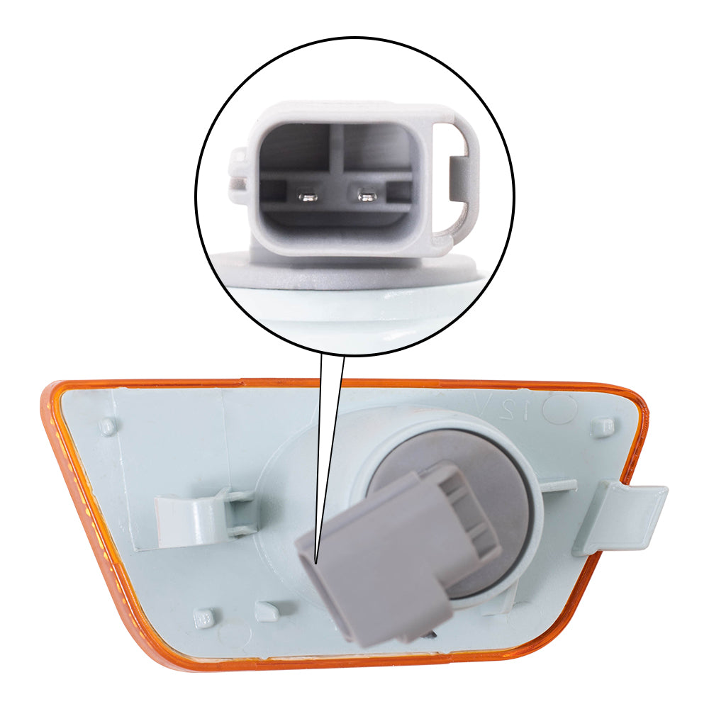 Brock Replacement Driver Front Park Signal Side Marker Light Compatible with 11-15 Cruze & Cruze Limited 42334144 2550198