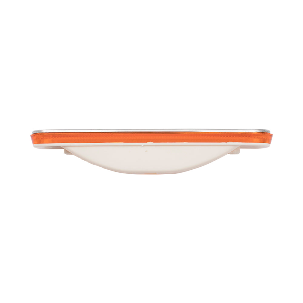 Brock Replacement Front Signal Side Marker Light with Chrome Trim Compatible with 1973-1980 C/K Pickup Truck Suburban Blazer Jimmy 6270434
