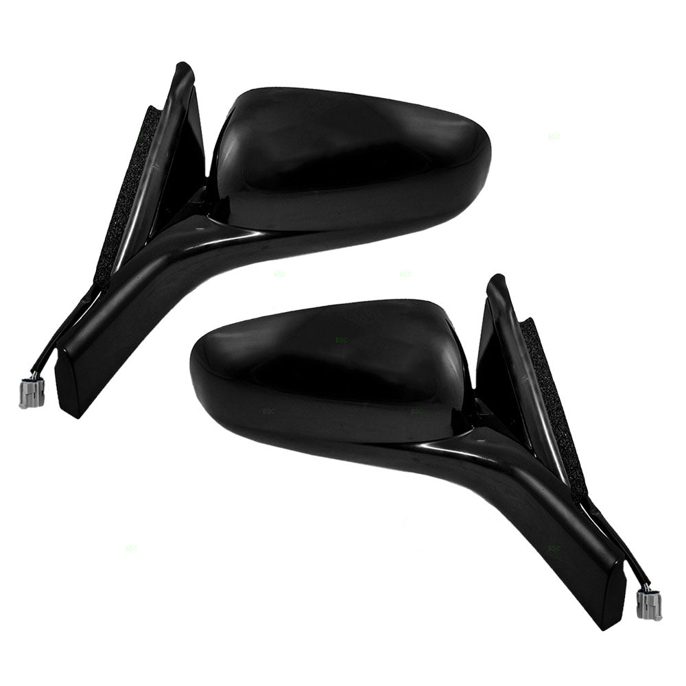 Brock Replacement Driver and Passenger Side Power Mirrors Paint to Match Black without Heat Compatible with 2000-2005 Impala 10331491