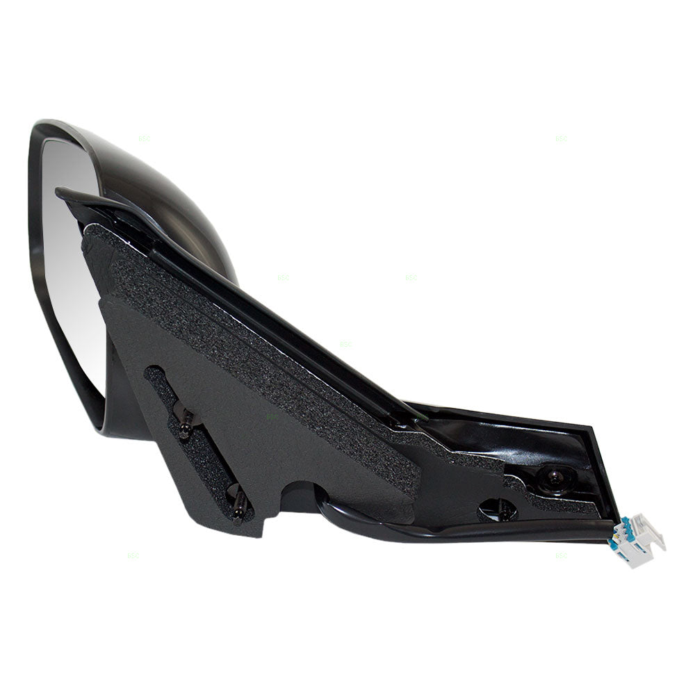 Brock Replacement Driver Side Power Mirror Paint to Match Black without Heat Compatible with 2000-2005 Impala 10331492 GM1320218