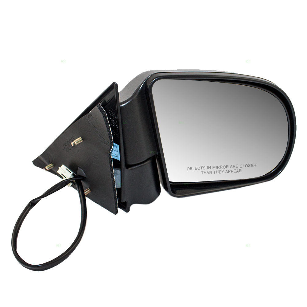 Brock Replacement Passenger Power Side Door Mirror with Metal Base Compatible with Blazer Jimmy Bravada Enboy S10 Sonoma Pickup