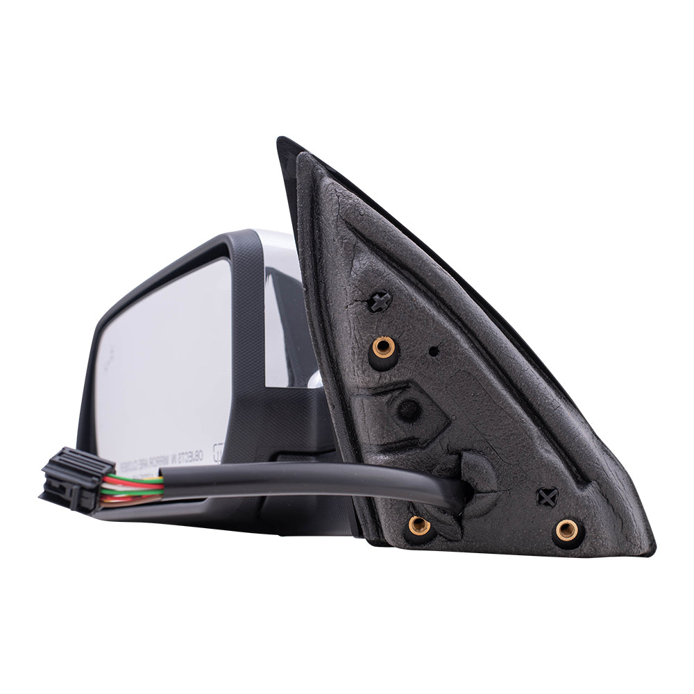 Brock Replacement Chrome Driver Power Heated Memory Blind Spot Detection Mirror Compatible with 2015-2017 Terrain 23219861