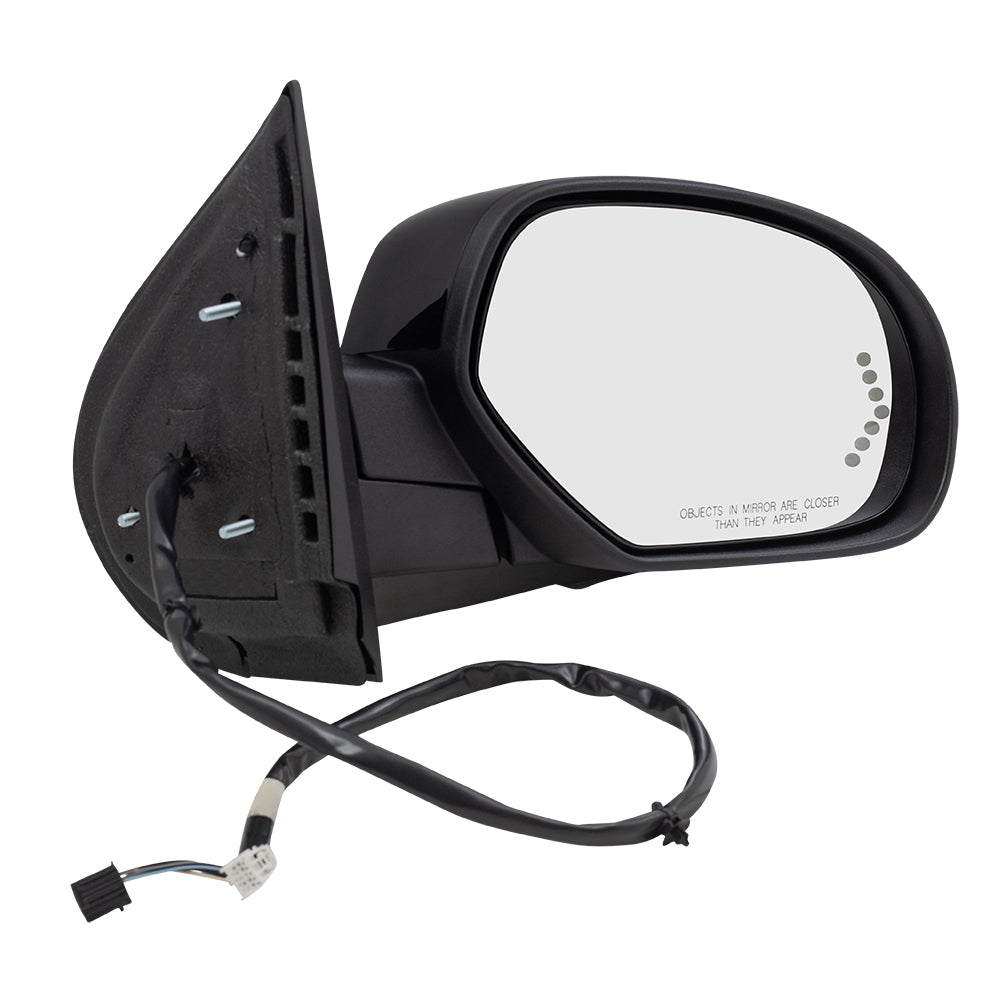 Power Mirror for 2007-2008 Silverado 1500 Turn Signal Indicator Memory Heated Power Fold for 2007-2008 Silverado 2500 25775835 Right GM1321339