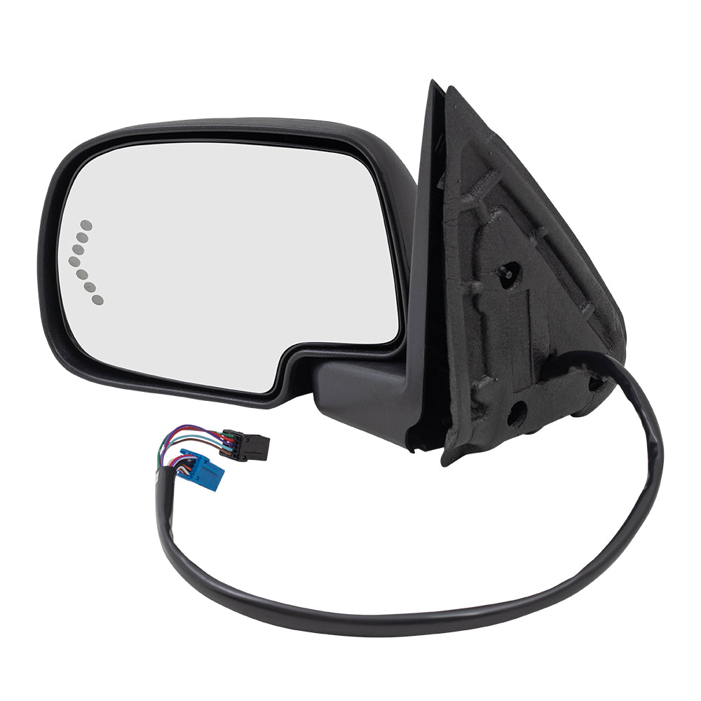Power Mirror for 2003-2006 Silverado 1500 Turn Signal Indicator Memory Heated Power Fold for 2003-2006 Silverado 1500 HD for 2003-2004 Sierra 2500 for 2007 Sierra 3500 Classic 15124827 Left GM1320362