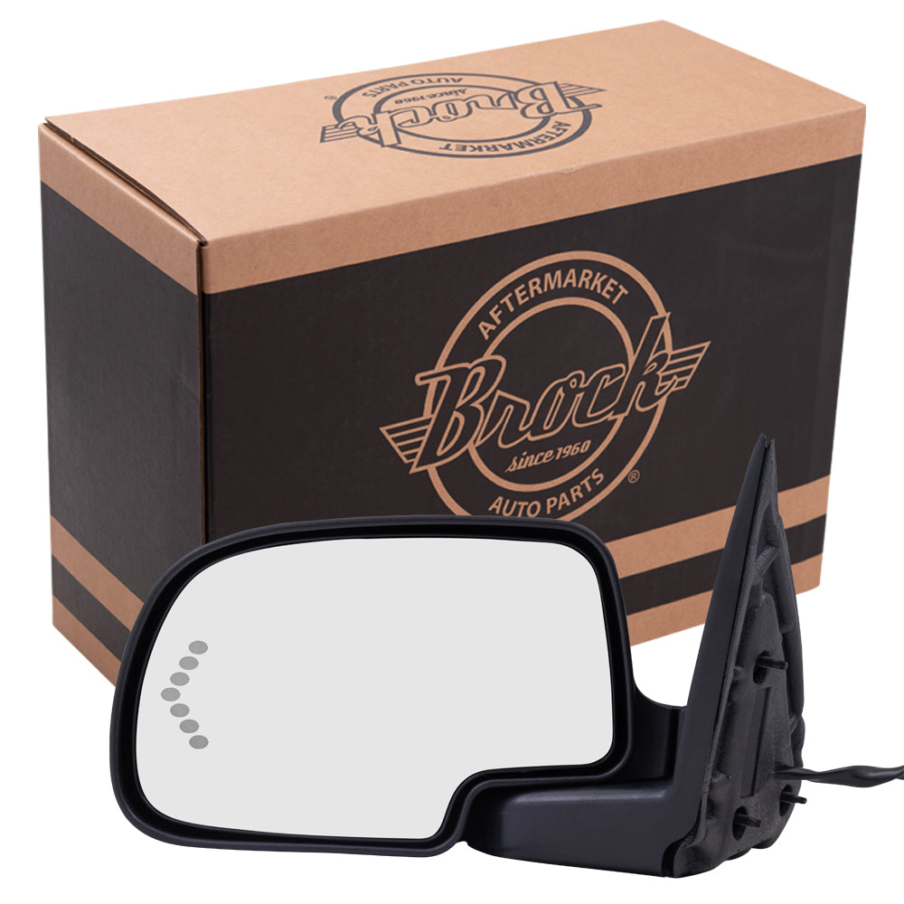 Power Mirror for 2003-2006 Silverado 1500 15124827 / 88980721 Substitute Turn Signal Indicator Heated Manual Fold for 2003-2006 Silverado 1500 HD for 2003-2004 Sierra 2500 Left
