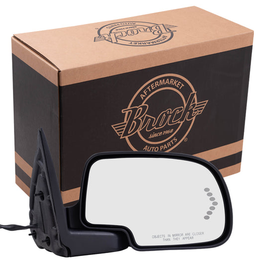 Power Mirror for 2003-2006 Silverado 1500 OEM Substitute Turn Signal Indicator Heated Manual Fold for 2003-2006 Silverado 1500 HD for 2003-2004 Sierra 2500 for 2007 Sierra 3500 Classic Right