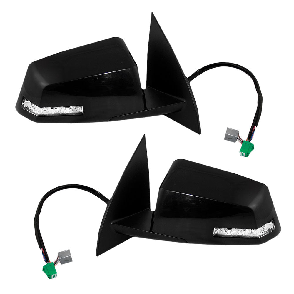 Power Mirror for 2009-2015 Traverse Spotter Glass Turn Signal Indicator Memory Heated Power Fold for 2007-2015 Acadia for 2007-2010 Outlook 25883677 Set GM1320384