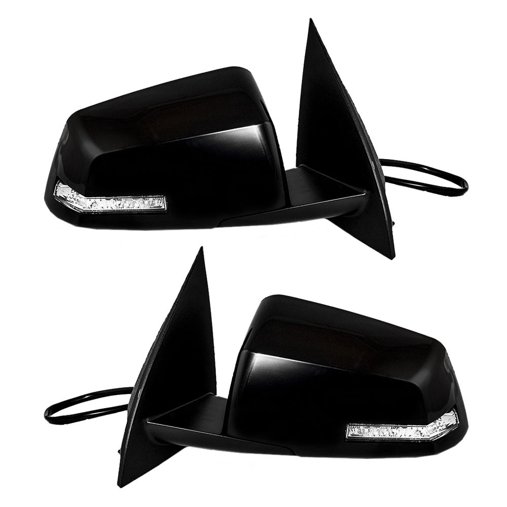 Power Mirror for 2009-2017 Traverse Turn Signal Indicator Heated Manual Fold for 2007-2016 Acadia for 2017 Acadia Limited for 2007-2010 Outlook 20879274 Set GM1320383