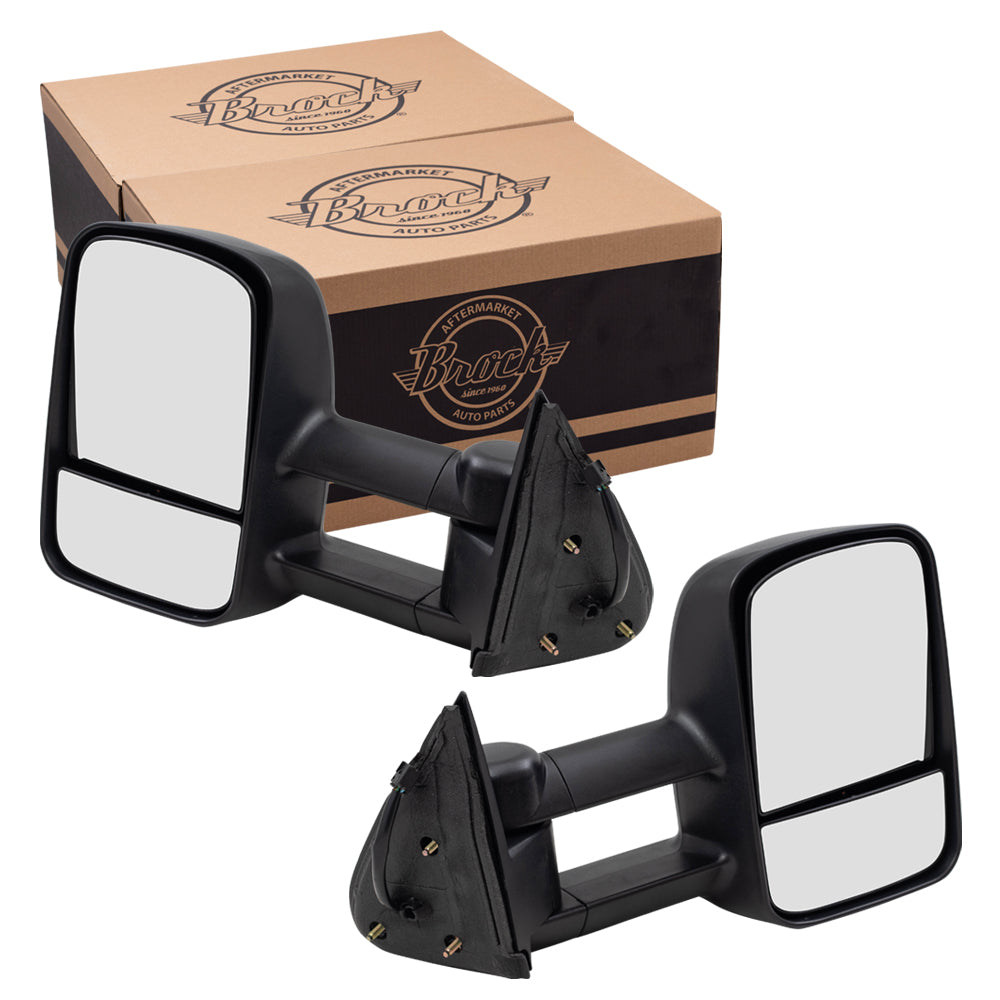 Power Mirror for 1999-2002 Silverado 1500 Extendable Performance Upgrade Heated Manual Fold for 2001-2002 Silverado 1500 HD for 2000-2002 Tahoe for 2000-2002 Suburban 2500 for 2002 Avalanche 2500 Set