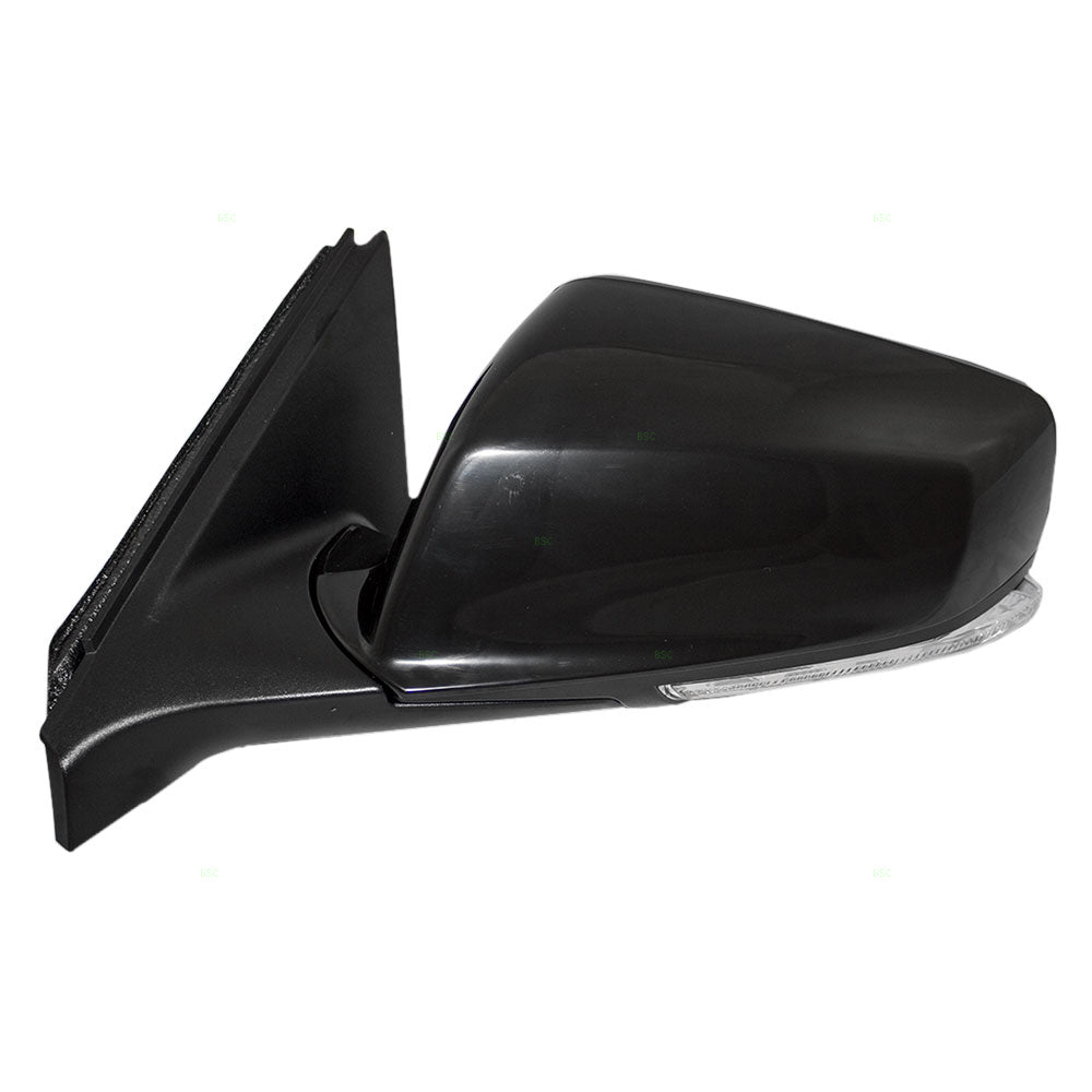 Brock Replacement Driver Power Side Door Mirror Heated Signal & Puddle Lamp Compatible with 2010-2013 LaCrosse