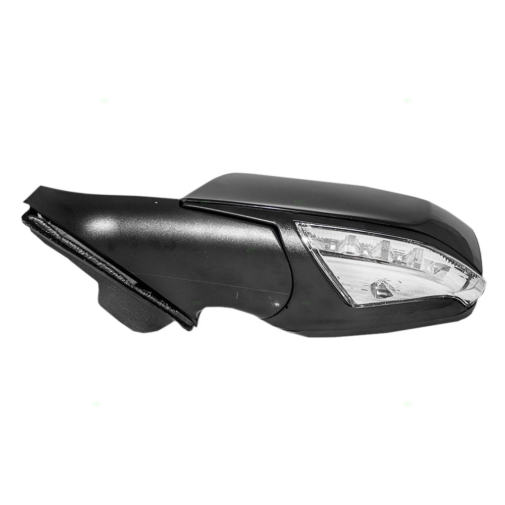 Brock Replacement Driver Power Side Door Mirror Heated Signal & Puddle Lamp Compatible with 2010-2013 LaCrosse