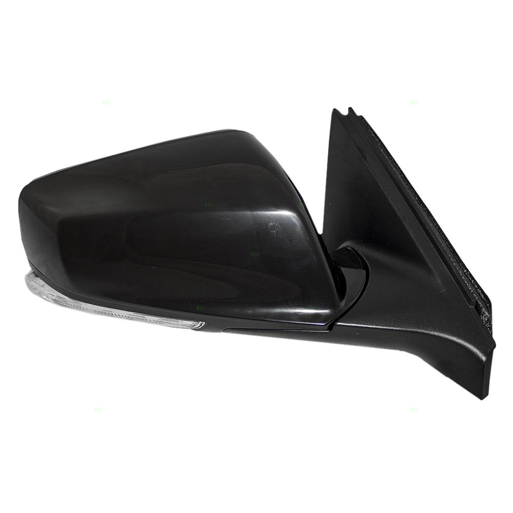 Brock Replacement Passenger Power Side Door Mirror Heated Signal & Puddle Lamp Compatible with 2010-2013 LaCrosse