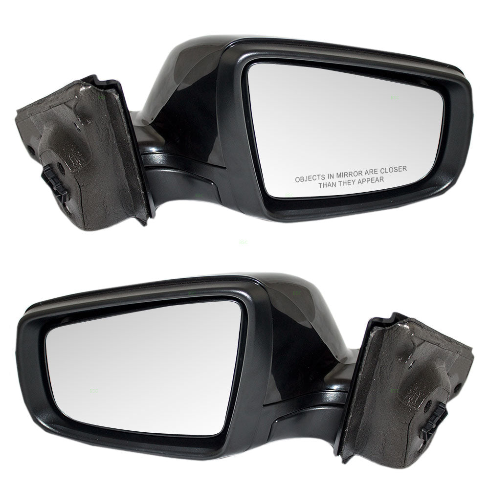 Brock Replacement Driver and Passenger Set Power Side Door Mirrors Heated Signal Puddle Lamp Compatible with 2010-2013 LaCrosse