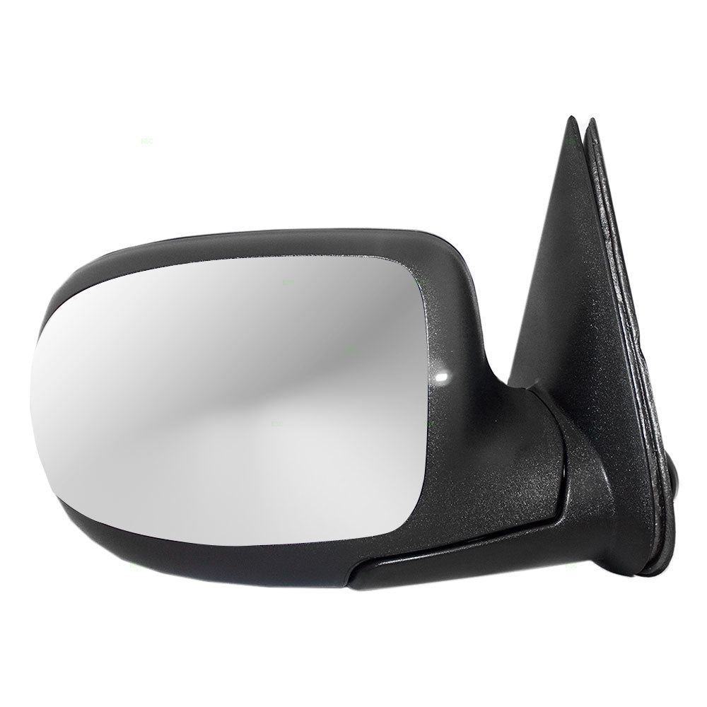 Power Mirror for 1999-2002 Silverado 1500 Textured Black Base-Chrome Cover Heated Manual Fold for 2001-2002 Silverado 1500 HD for 2000-2002 Tahoe for 2000-2002 Suburban 2500 for 2002 Avalanche 2500