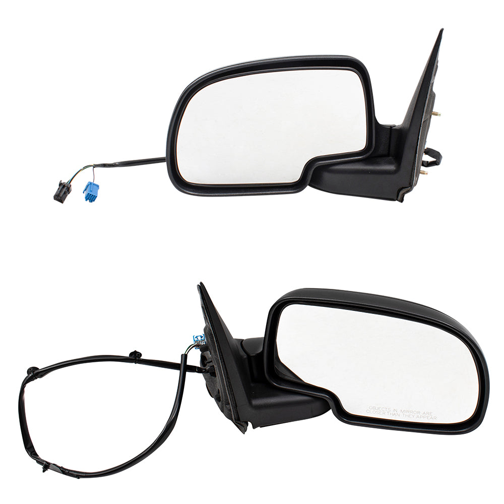 Power Mirror for 2003-2006 Silverado 1500 Heated Manual Fold for 2003-2006 Silverado 1500 HD for 2003-2004 Sierra 2500 for 2007 Sierra 3500 Classic 15226944 Set GM1320293