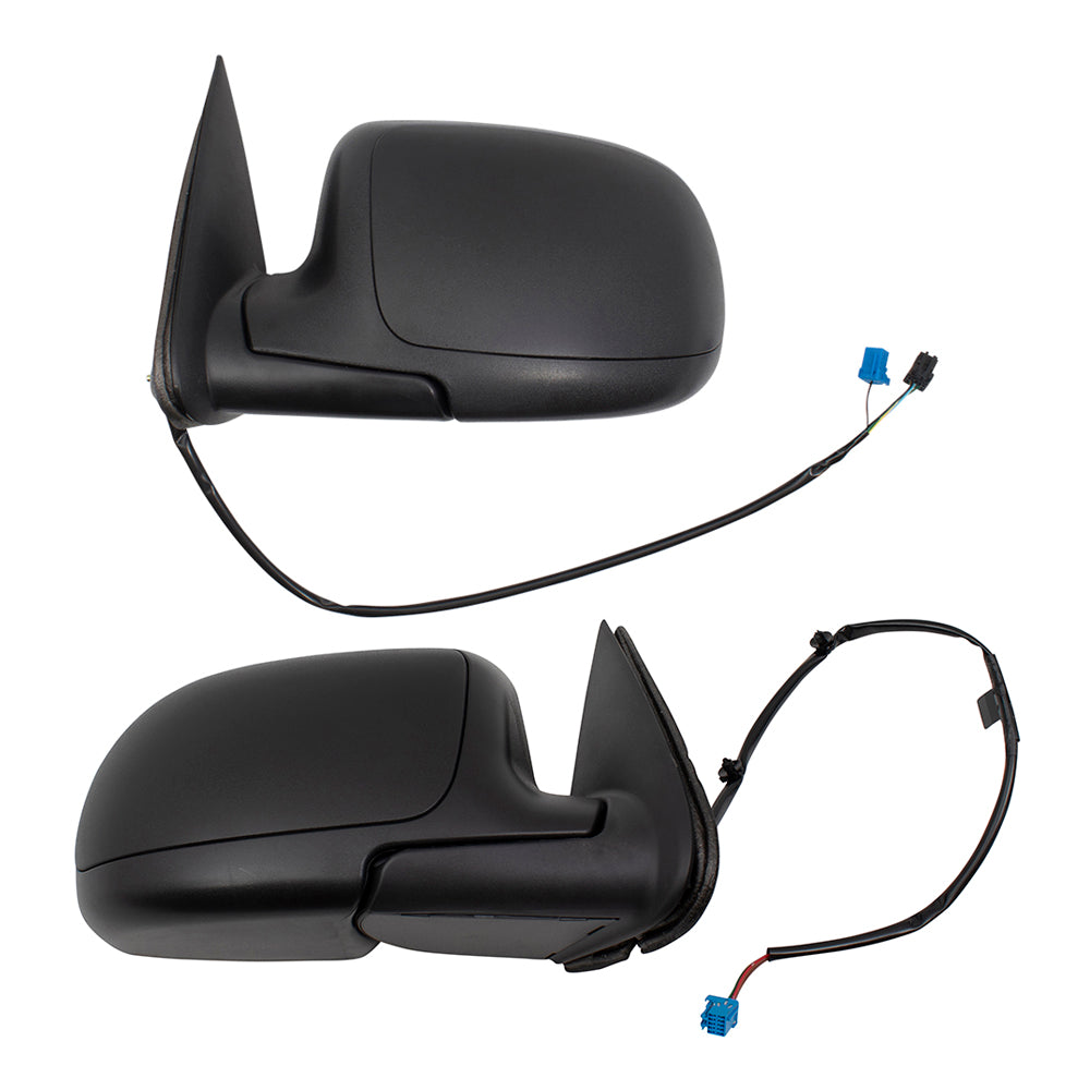 Power Mirror for 2003-2006 Silverado 1500 Heated Manual Fold for 2003-2006 Silverado 1500 HD for 2003-2004 Sierra 2500 for 2007 Sierra 3500 Classic 15226944 Set GM1320293