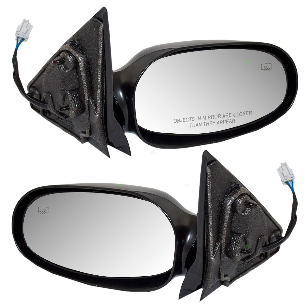 Brock Replacement Driver and Passenger Set Power Side Door Mirrors Heated Compatible with 2000-2005 L Series 22707324 22707325