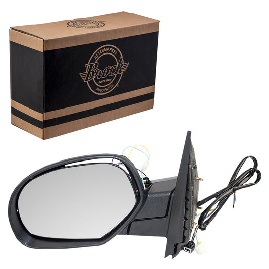 Power Mirror for 2007-2013 Silverado 1500 OEM Replacement Heated Power Fold for 2007-2009 Silverado 2500 for 2007-2014 Tahoe for 2007-2014 Suburban 1500 for 2007-2013 Suburban 2500 Left