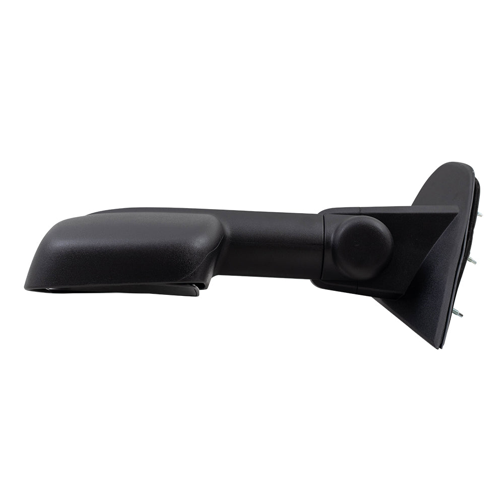 Brock Replacement Driver Side Towing Telescopic Power Mirror Heated Textured Compatible with 2014-2017 Silverado Sierra Pickup Truck