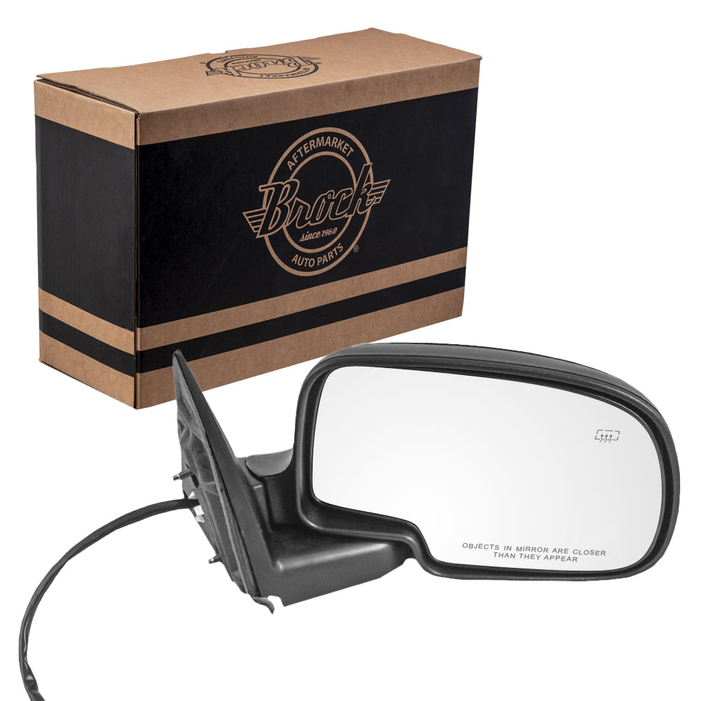 Power Mirror for 1999-2002 Silverado 1500 1 Piece Housing Heated Manual Fold for 2001-2002 Silverado 1500 HD for 2000-2002 Tahoe for 2000-2002 Suburban 2500 for 2002 Avalanche 2500 for 2002 Escalade