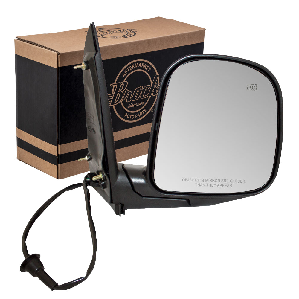 Power Mirror for 1996-2002 Express 1500 1 Piece Glass Sail Mounted Heated Manual Fold for 1996-2002 Express 2500 15768771 Right GM1321228