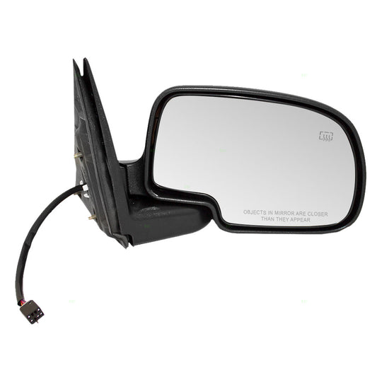 Power Mirror for 1999-2002 Silverado 1500 Textured Black Base-Paint To Match Black Cover OEM Heated Manual Fold for 2001-2002 Silverado 1500 HD for 2000-2002 Tahoe for 2000-2002 Suburban 2500 Right