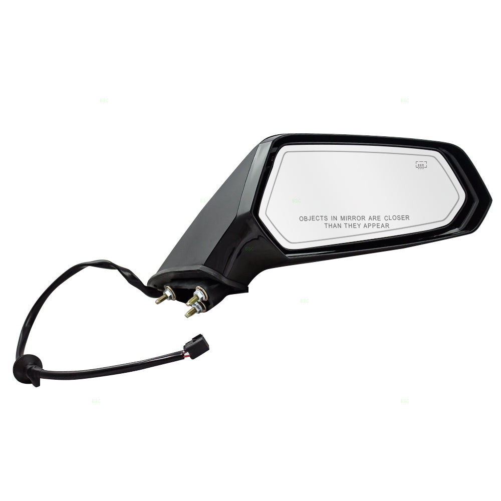 Brock Replacement Passenger Power Side Door Mirror Heated Compatible with 2010-2015 Camaro 92247464