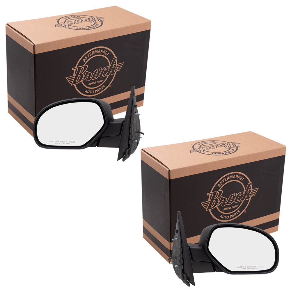 Power Mirror for 2007-2013 Silverado 1500 Heated Manual Fold for 2007-2009 Silverado 2500 for 2007-2014 Tahoe for 2007-2014 Suburban 1500 for 2007-2013 Suburban 2500 20843116 Set GM1320325