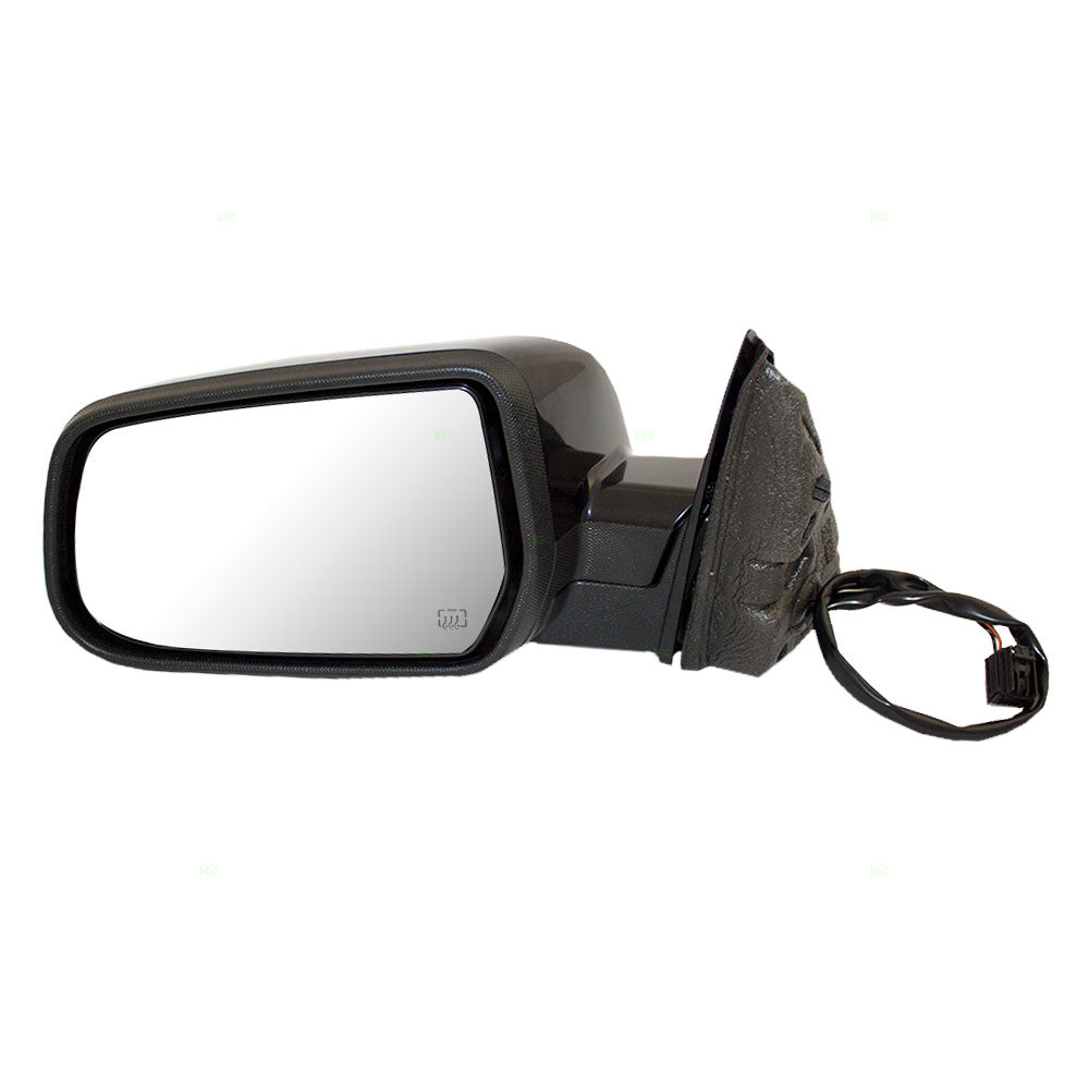 Brock Replacement Driver Power Side Door Mirror Heated Compatible with 2010-2014 Equinox Terrain SUV 22818288