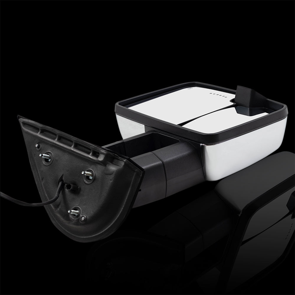 Power Mirror for 2003-2006 Silverado 1500 Extendable Clearance Lamp Performance Upgrade Turn Signal Indicator Heated Manual Fold for 2003-2006 Silverado 1500 HD for 2003-2004 Sierra 2500 Set