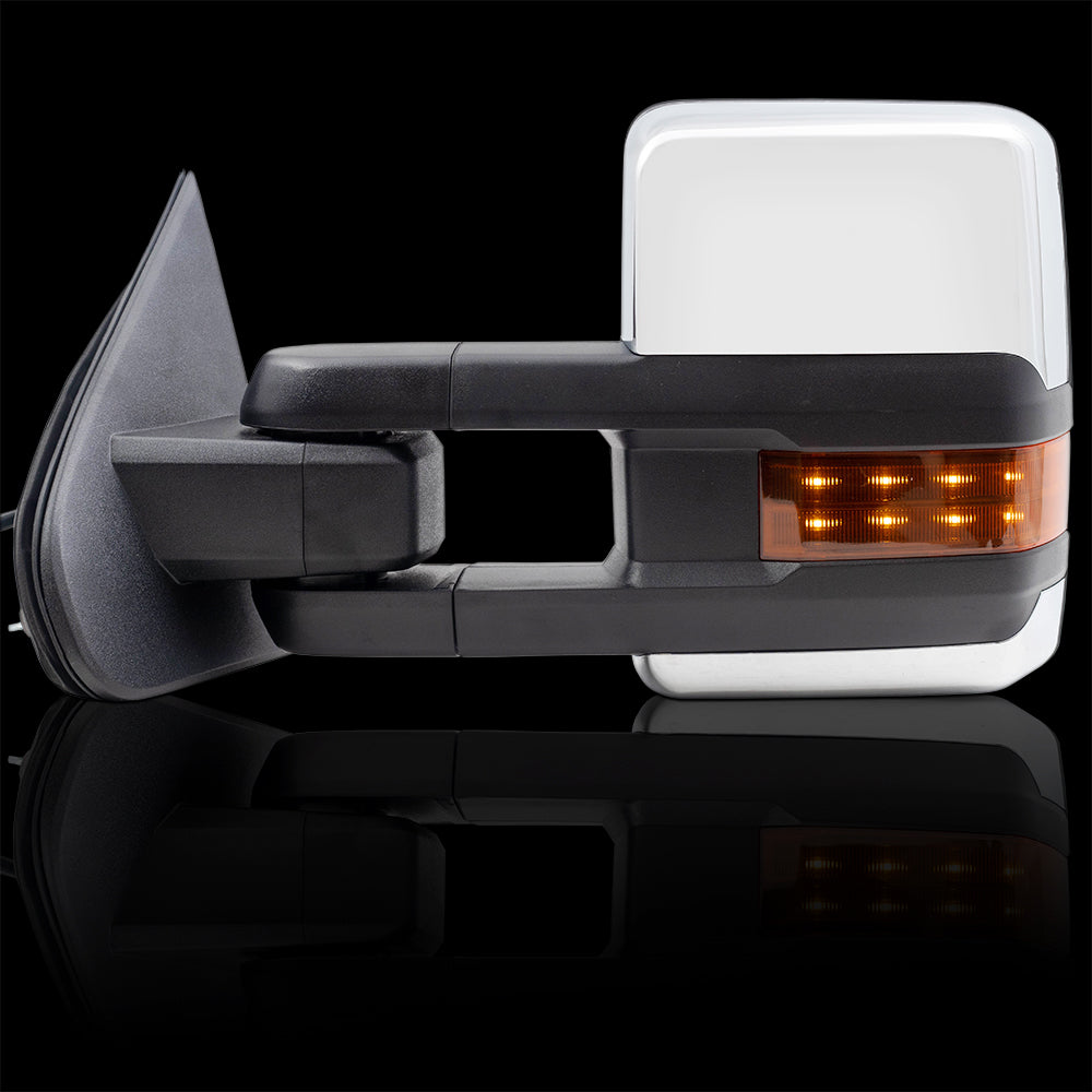 Power Mirror for 2014-2018 Silverado 1500 Extendable Performance Upgrade Turn Signal Indicator Heated Manual Fold for 2015-2017 Silverado 2500 for 2014-2018 Sierra 1500 for 2015-2018 Sierra 2500 HD