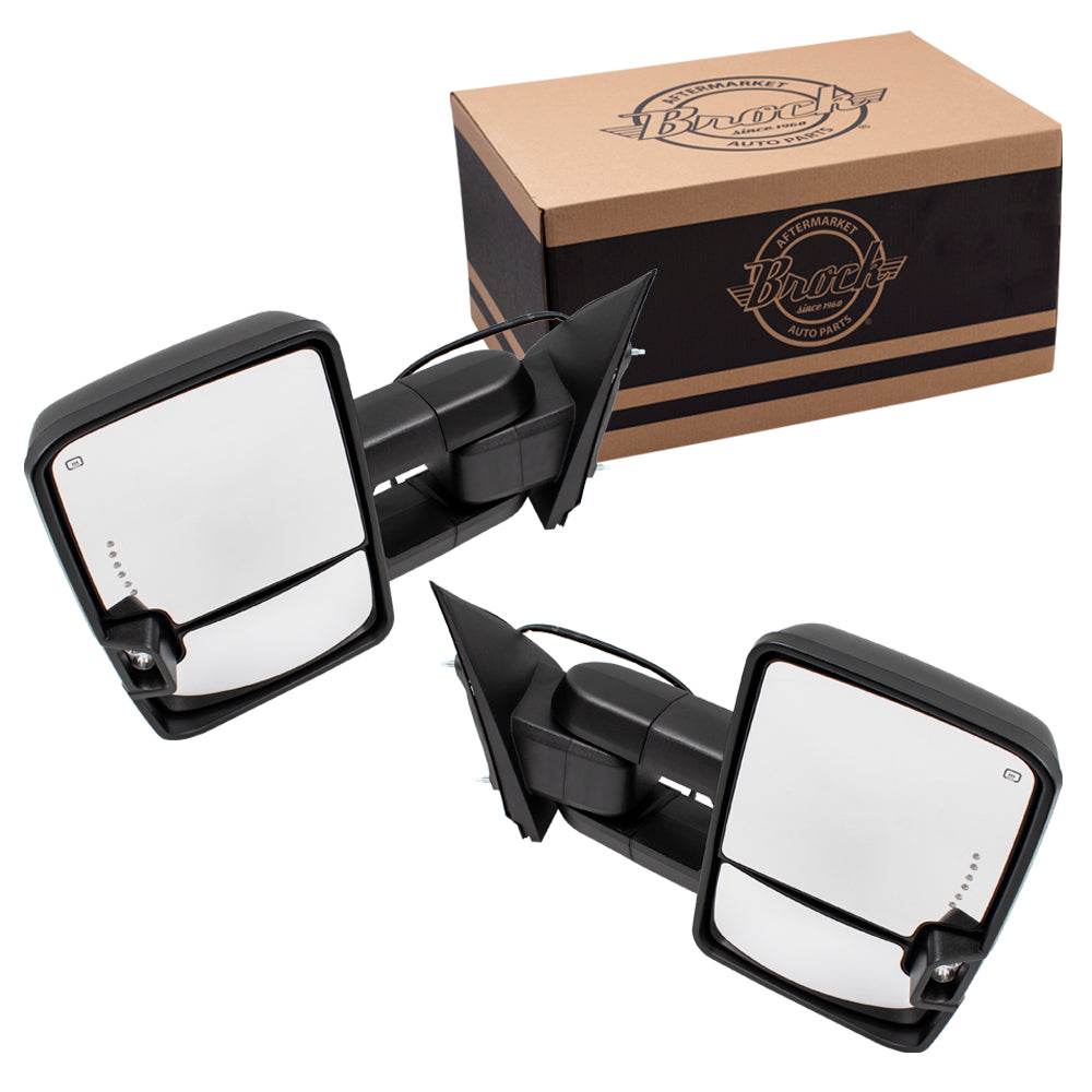 Power Mirror for 2014-2018 Silverado 1500 Extendable Performance Upgrade Turn Signal Indicator Heated Power Fold for 2015-2018 Silverado 2500 for 2014-2018 Sierra 1500 for 2015-2018 Sierra 2500 HD