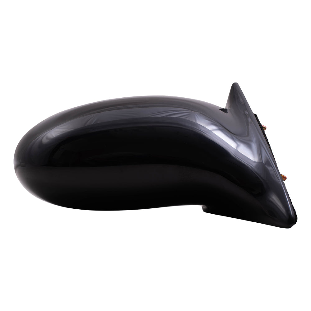 Brock Aftermarket Replacement Passenger Right Manual Door Mirror Paint To Match Black Compatible With 2002-2005 Pontiac Grand Am