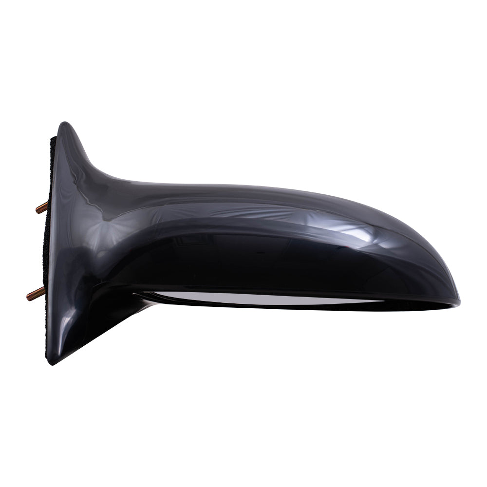 Brock Aftermarket Replacement Passenger Right Manual Door Mirror Paint To Match Black Compatible With 2002-2005 Pontiac Grand Am