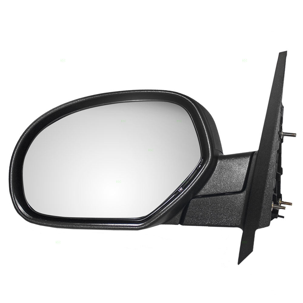Brock Replacement Driver Manual Side Door Mirror Compatible with 2007-2013 Sierra Silverado Avalanche Escalade EXT Pickup Truck