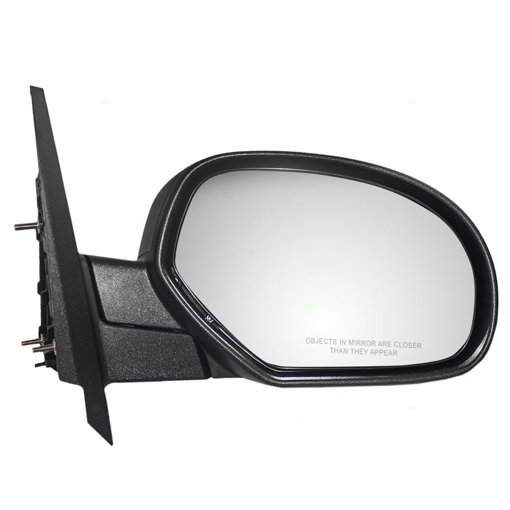 Brock Replacement Passenger Manual Side Door Mirror Compatible with 2007-2013 Sierra Silverado Avalanche Escalade EXT Pickup Truck