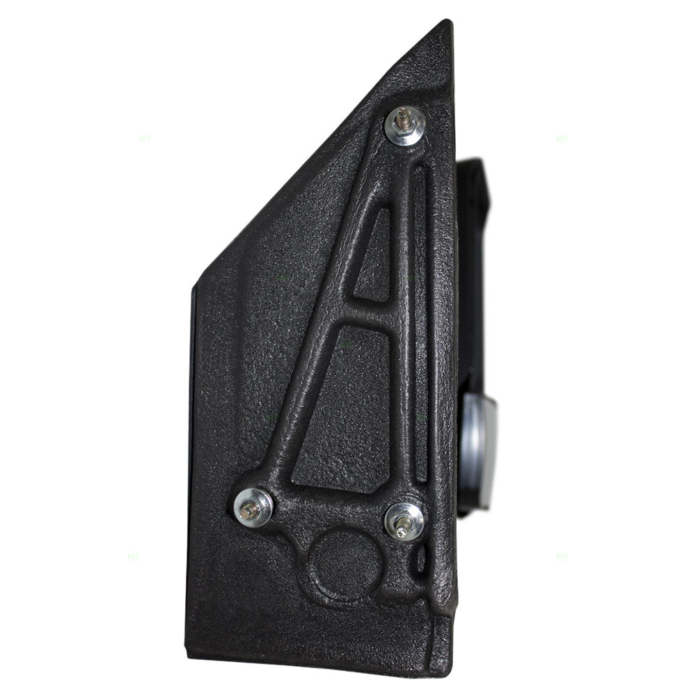 Brock Aftermarket Replacement Passenger Right Manual Tow Mirror Textured Black With Dual Glass Compatible With 2008-2022 Chevy Express