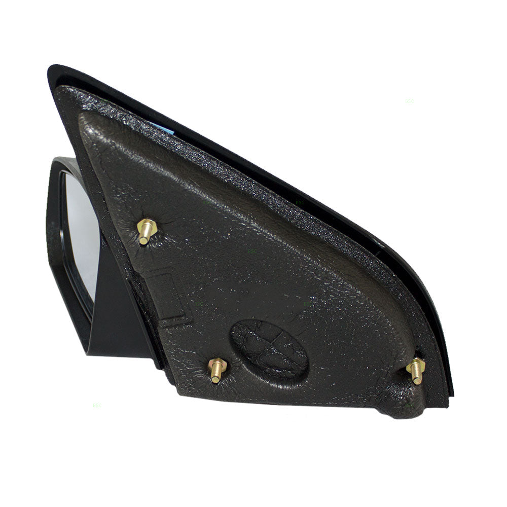 Brock Replacement Driver Manual Side Door Mirror Textured Compatible with 2003-2007 Ion Sedan 22726678