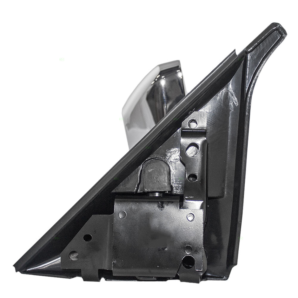 Brock Replacement Passenger Manual Side Door Mirror Chrome Below Eyeline Compatible with S10/S15 Pickup Jimmy Blazer Bravada 15642574