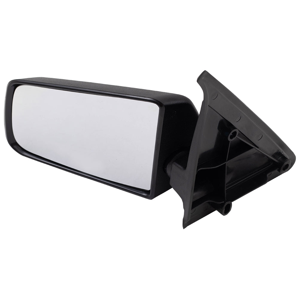 Brock Replacement Driver Manual Side Door Mirror Type Textured Compatible with 1985-1993 S10 Pickup Truck Blazer 15675113