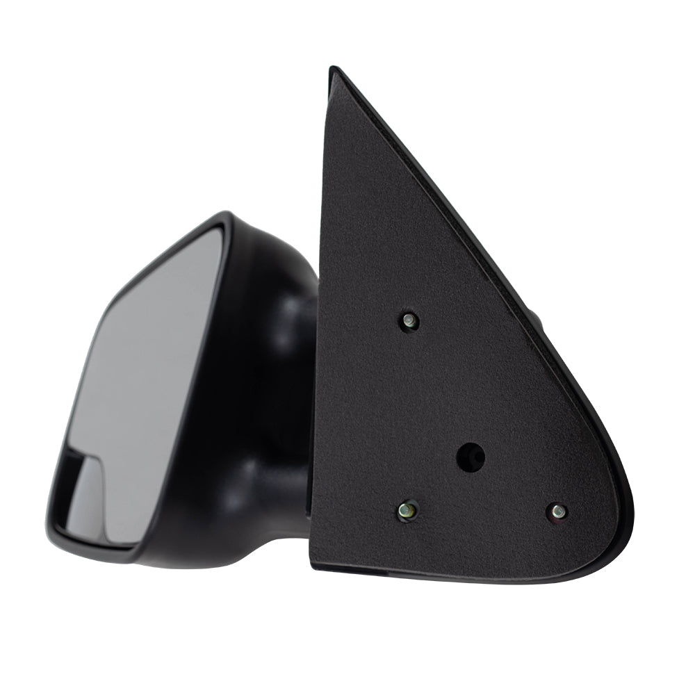 Brock Replacement Driver Manual Telescopic Tow Mirror with Spotter Glass Compatible with 1999-2007 Silverado Sierra Pickup Truck